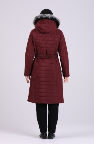 Claret Red Winter Coat 0812-03