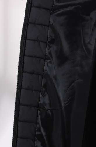 معطف طويل أسود 0813-01
