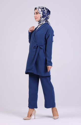 Tie-back Double Trousers Double Suit 1086-05 Indigo 1086-05