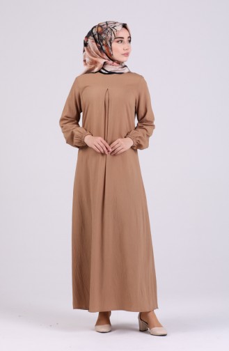 فستان بني مائل للرمادي 1426-02