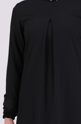 Schwarz Hijab Kleider 1426-04