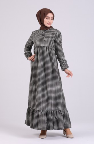 Pleated Dress 1429-02 Khaki 1429-02