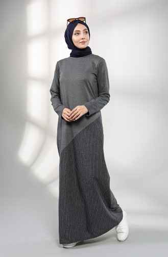 Robe Hijab Fumé 3224-01