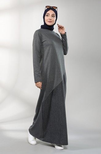 Robe Hijab Fumé 3224-01