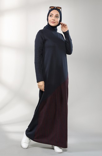 Robe Hijab Bordeaux 3224-02