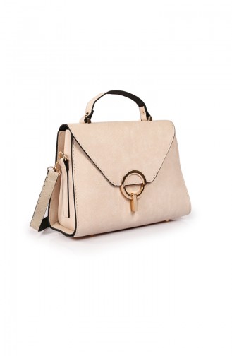 Beige Schultertasche 37Z-06