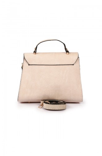 Beige Schultertasche 37Z-06