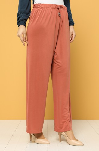 Pantalon Couleur brique 1317-01