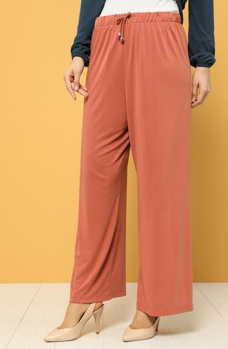 Pantalon Couleur brique 1317-01