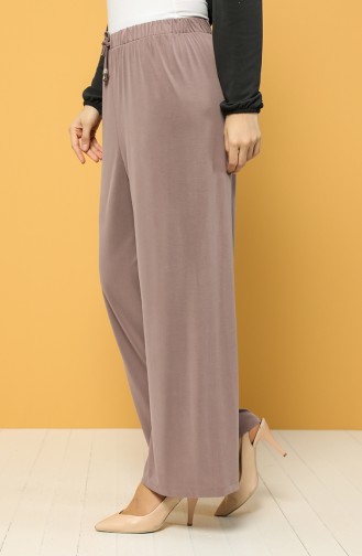 Modal Fabric Elastic waist Trousers 1317-03 Dried Rose 1317-03