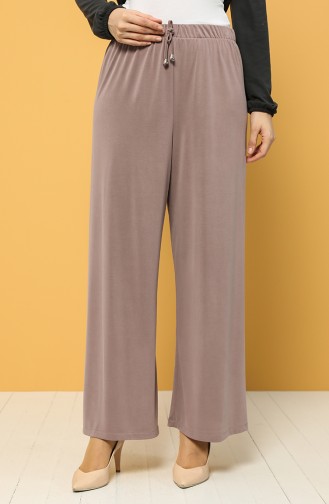 Modal Fabric Elastic waist Trousers 1317-03 Dried Rose 1317-03