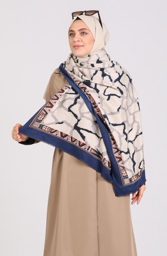 Navy Blue Poncho 43100-01