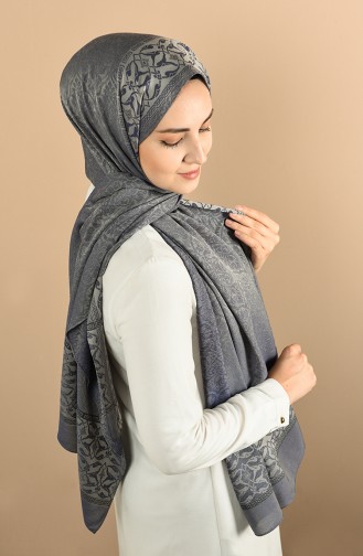 Navy Blue Shawl 21325-6A-671