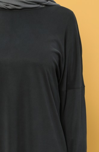 Modal Fabric Bat Sleeve Tunic 1316-03 Anthracite 1316-03