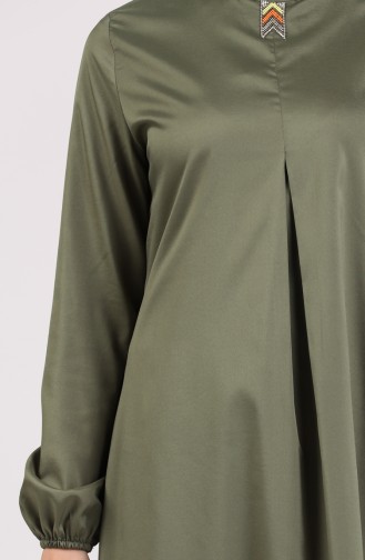 Kolu Lastikli A Pile Tunik 3011-03 Haki