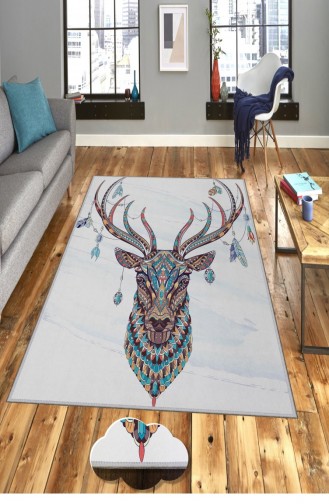 Dekoratif Modern Kaymaz Taban Halı 100 X 150 Cmhmnt270Beyazpembe