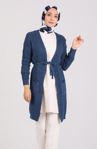 Indigo Strickjacke 1462-11