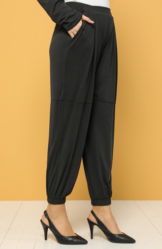 Modal Fabric Elastic Trousers 2185-01 Anthracite 2185-01