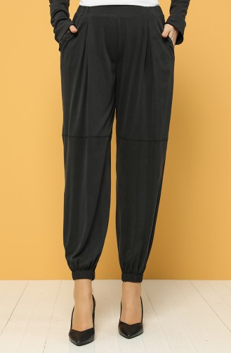 Modal Fabric Elastic Trousers 2185-01 Anthracite 2185-01
