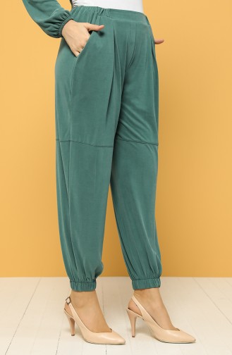 Modal Fabric Elastic Trousers 2185-03 Green 2185-03