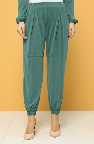 Modal Fabric Elastic Trousers 2185-03 Green 2185-03