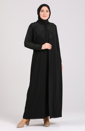 Black İslamitische Jurk 5080-01