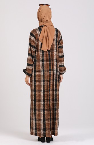 Braun Hijab Kleider 0059-02