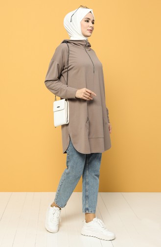 Hooded Sports Tunic 8280-05 Mink 8280-05