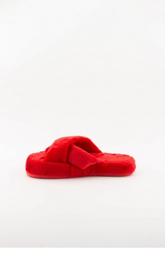 Red Women`s House Slippers 3576.MM KIRMIZI