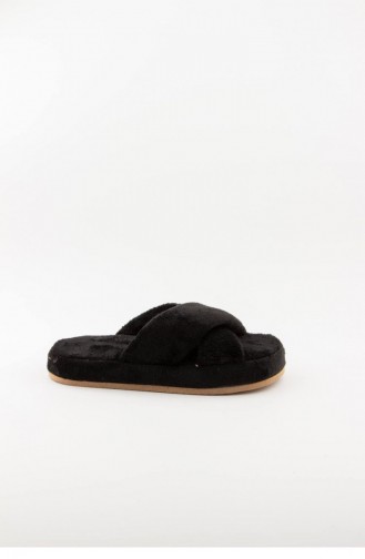 Black Women`s House Slippers 3576.MM SIYAH