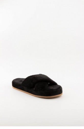 Black Women`s House Slippers 3576.MM SIYAH