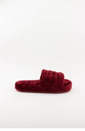 Claret Red Women`s House Slippers 3577.MM BORDO