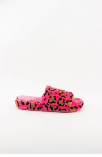 Pink Women`s House Slippers 3577.MM LEOPAR