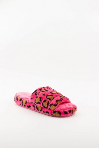 Pink Women`s House Slippers 3577.MM LEOPAR