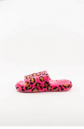 Pink Women`s House Slippers 3577.MM LEOPAR