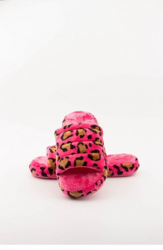Pink Women`s House Slippers 3577.MM LEOPAR