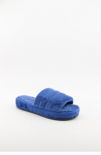 Blue Women`s House Slippers 3577.MM MAVI