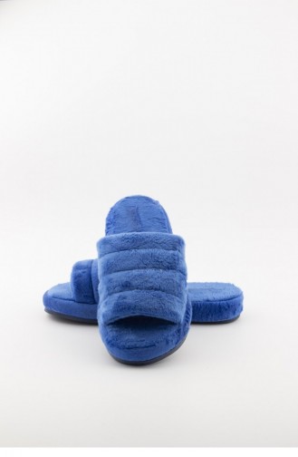 Blue Women`s House Slippers 3577.MM MAVI