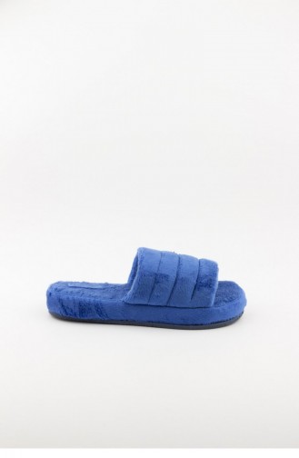 Blue Women`s House Slippers 3577.MM MAVI