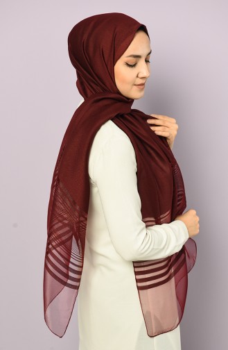 Dark Claret Red Shawl 4878-07