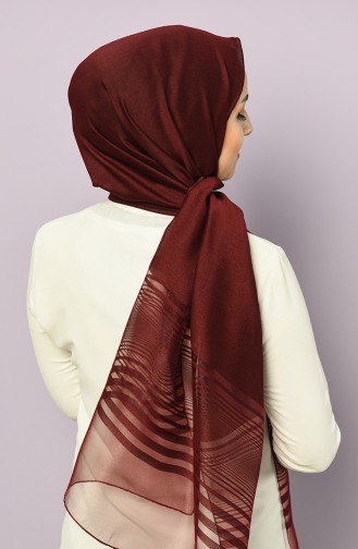 Dark Claret Red Shawl 4878-07