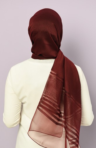 Dark Claret Red Shawl 4878-07