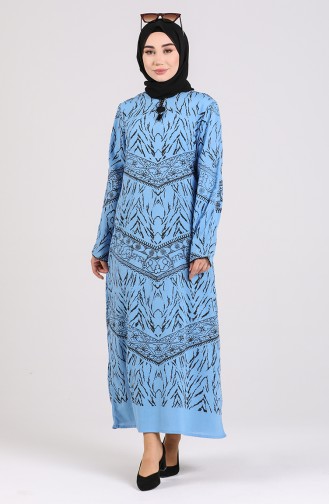 Robe Hijab Indigo 4444-06