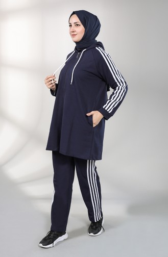 Navy Blue Tracksuit 8000-02