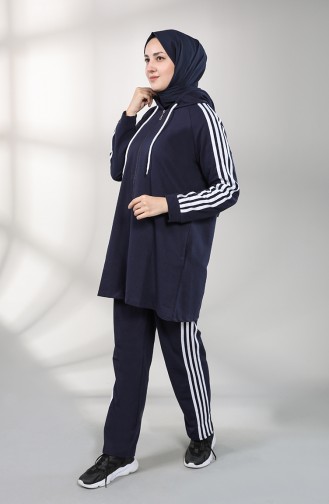 Navy Blue Tracksuit 8000-02