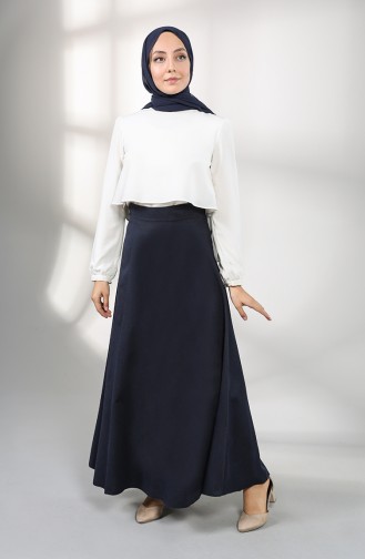 Navy Blue Skirt 6487-03