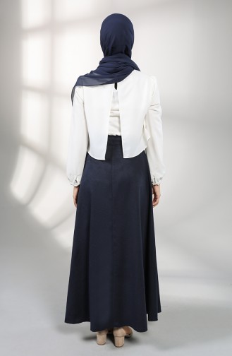 Navy Blue Rok 6487-03