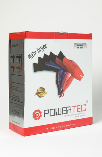 Powertec Turbo Profesyonel Fön Makinesi TR-501-06 Kırmızı