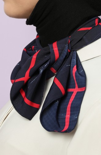 Navy Blue Foulard 61745-01