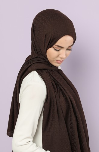 Dark Brown Sjaal 15212-18